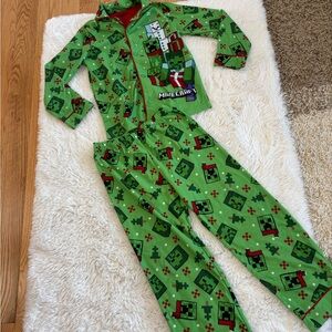 Minecraft Green Kids Pajama Set